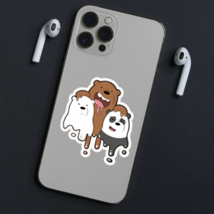 Sticker Escandalosos Pardo, Polar y Panda